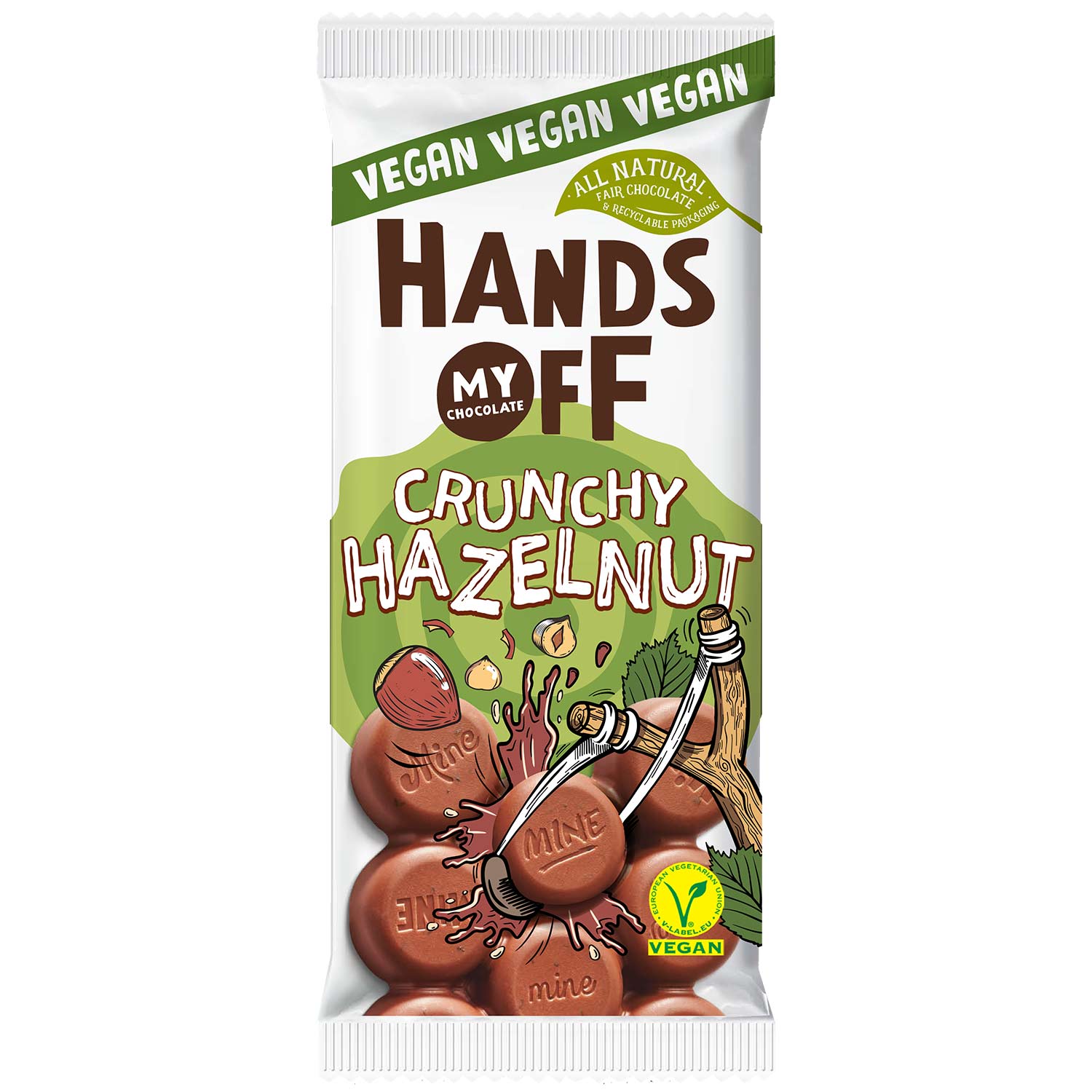 Hands Off My Chocolate Crunchy Hazelnut Vegan 100g
