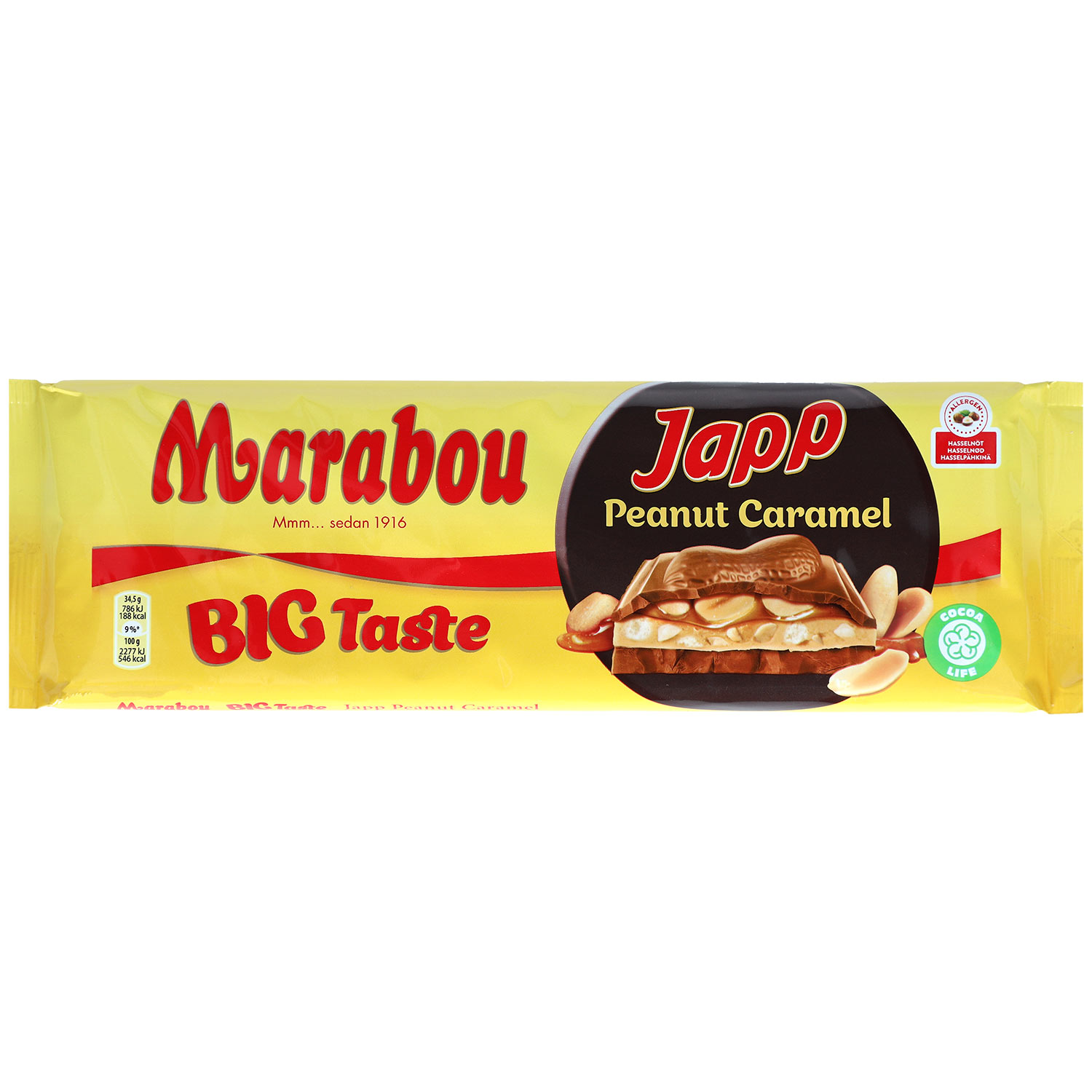Marabou Big Taste Japp Peanut Caramel 276g