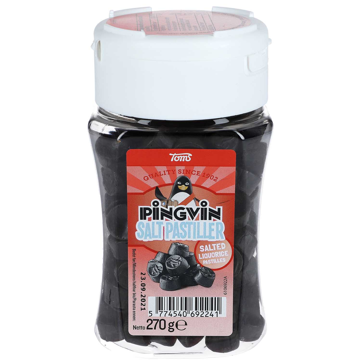 Toms Pingvin Saltpastiller 270g